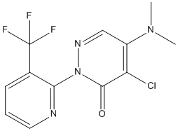 3(2H)-Pyridazinone,4-chloro-5-(dimethylamino)-2-[3-(trifluoromethyl)-2-pyridinyl]-